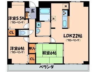 ベルヴィオウミの物件間取画像